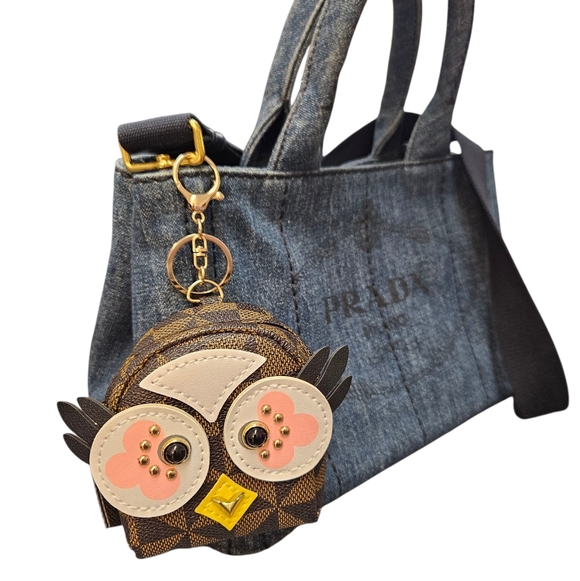 NEW 🦉 Brown Owl Bag Charm/Key Chain - Picture 1 of 9